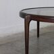 Grande table basse du milieu du siècle en acajou