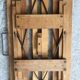 Folding wooden stool