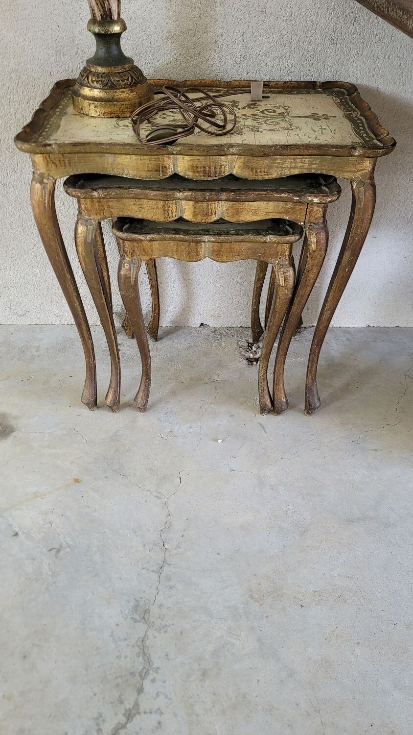 Vintage Venetian nesting table