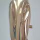 Solid brass parrot perch H. 45 cm 80s