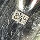 Old beaded silver metal housewife