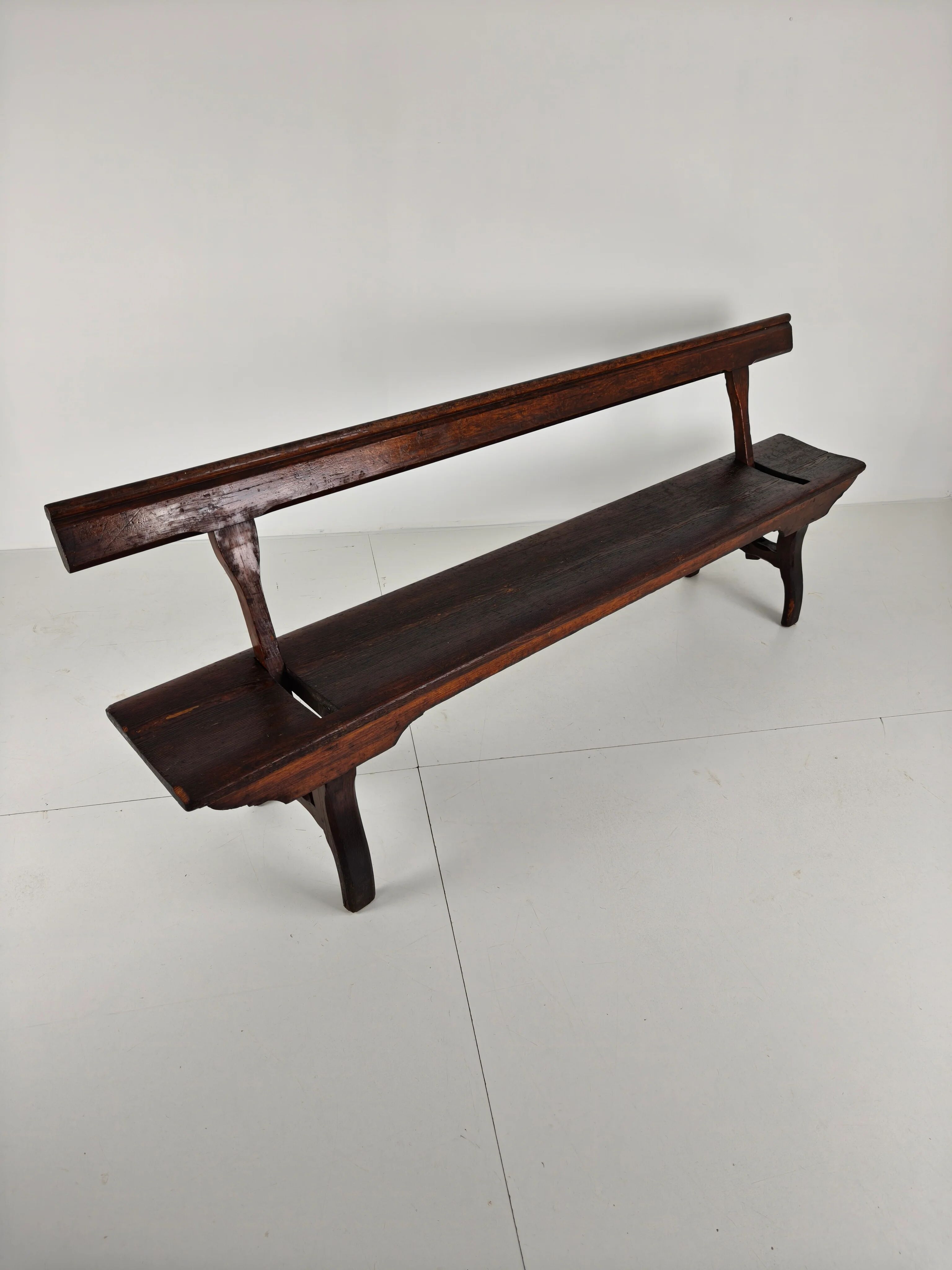 Victorian pitch pine railway bench – Halstead’s Makers, Todmorden