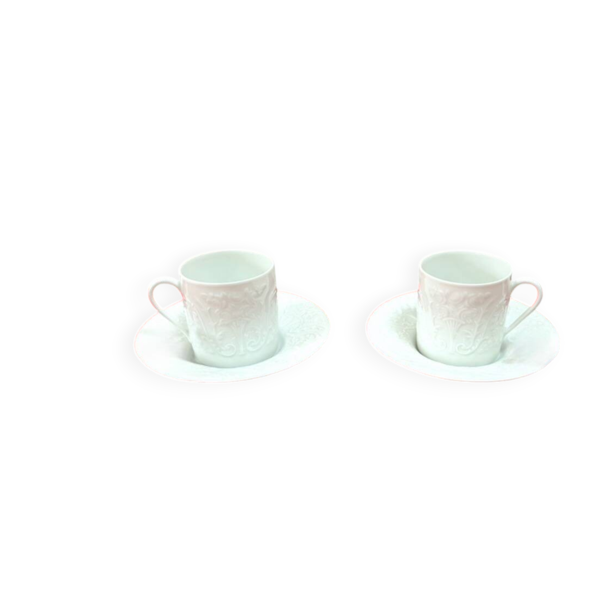 Pair of Limoges porcelain cups - Maison Raynaud - Washington