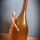 Bouteille marron ocre