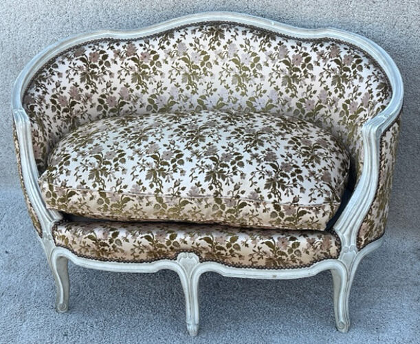 Canapé corbeille de style Louis XV