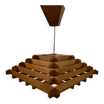 Modern Scandinavian tiered suspension light attributed to Hans-Agne Jakobsson, Sweden, 1960s.