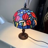 Tiffany-style Art Deco mosaic lamp