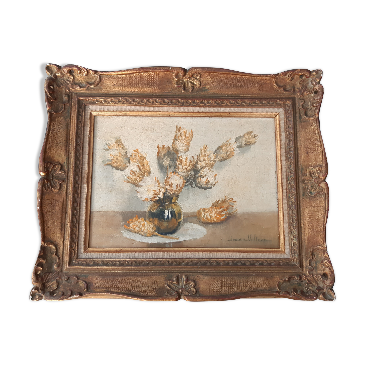 Tableau ancien par Jeanne Volteau