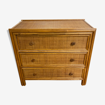 Bamboo chest of drawers