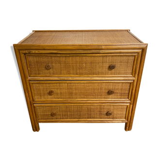 Bamboo chest of drawers