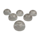 Set of 6 small candle holders in box, The Netherlands 1950's