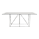 Table à manger en verre et acier par Max Sauze