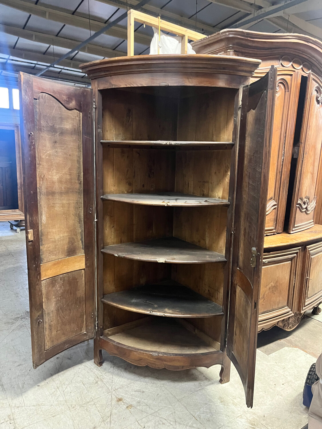 Eighteenth-century corner cupboard