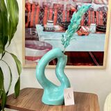 Artisanal vase Asrir turquoise