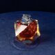 Faceted Murano Sommerso Glass Table Lighter by Alessandro Mandruzzato Italy 1970
