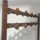 20th century solid fir hotel coat rack