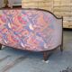 Gondola sofa or 2-seater banquette Art Deco, France circa 1920