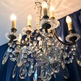 Crystal chandelier diamond cut 9 fires 1880