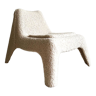 Heated chair in moumoute, sheepskin