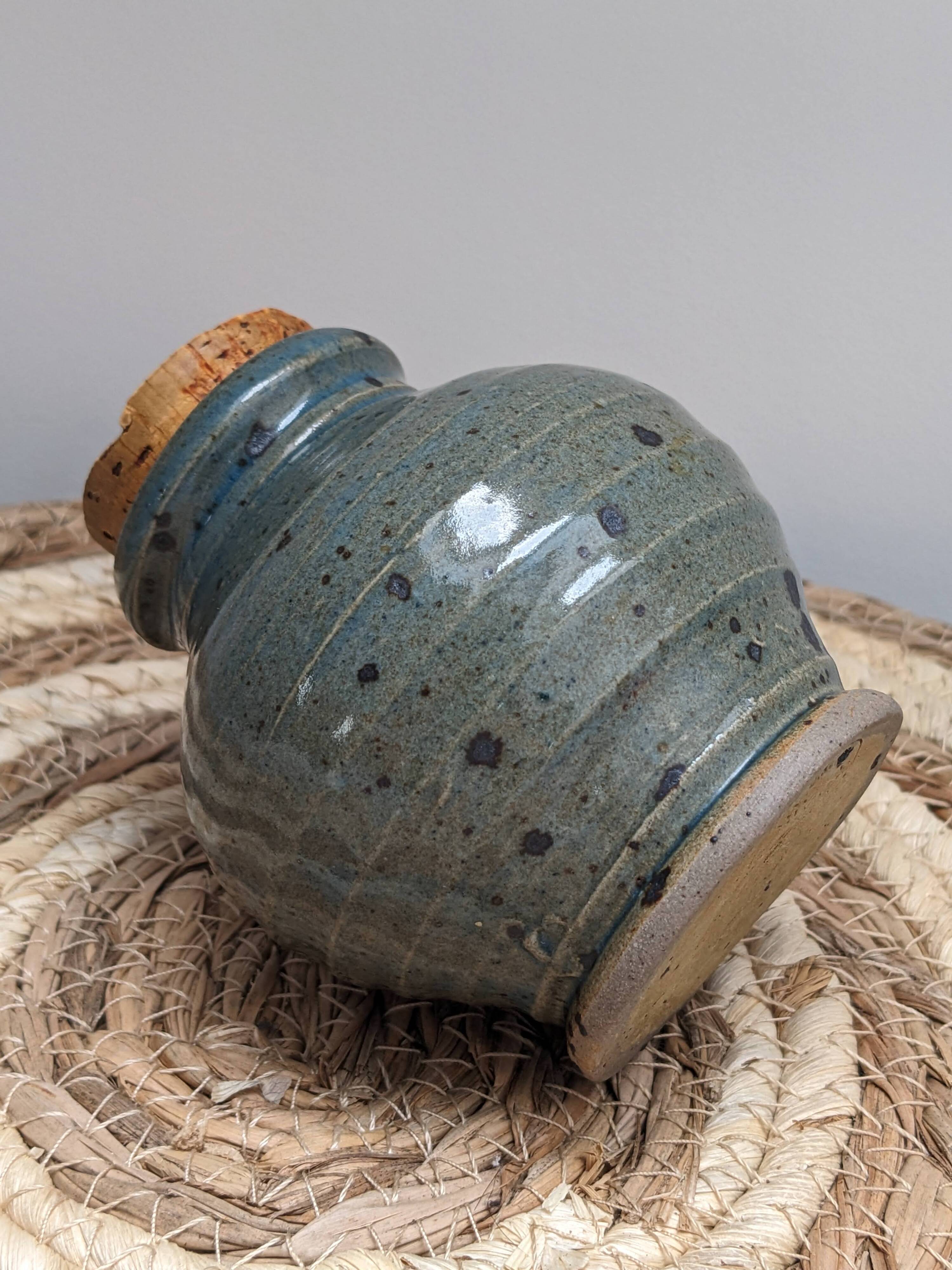Small vase in Corsican pyrite stoneware