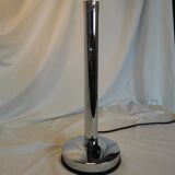 Large chrome and opaline lamp, Mazda and Ferdinand Solere, France, 1970