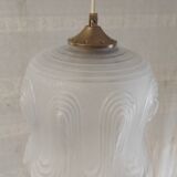 Art Deco portable lamp in glass paste - mid 20th century