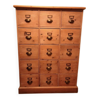 Meuble de notaire - 15 tiroirs