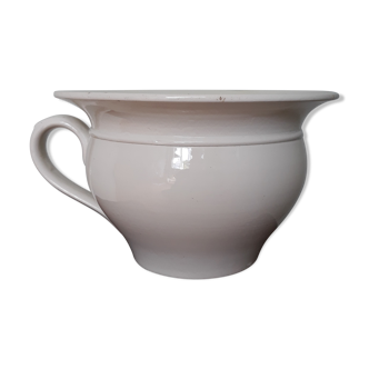 Enamelled earthenware pot with badonviller handle 30s