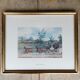 Gravure attelage cheval