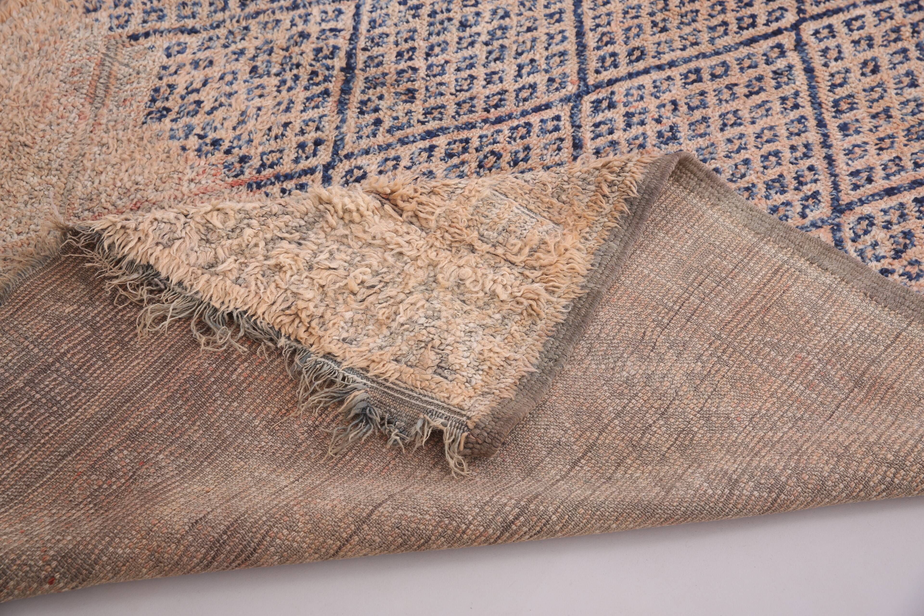 Vintage Beni Mguild Rug 197 x 316 cm - Vintage Moroccan Rug, Old Berber Rug