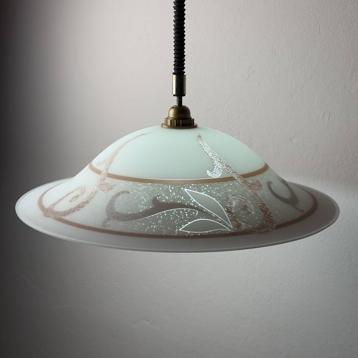 Vintage glass pendant, Italy, 1970s