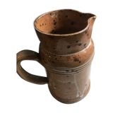 Enameled stoneware pitcher