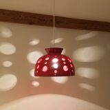 Ceramic hanging space age 70s, orange by Paul Badié