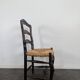 Série de 6 larges chaises de style Provençal en Noyer sculté