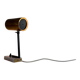 Lampe de bureau minimaliste à tête en laiton et base en marbre, années 1960, Allemagne