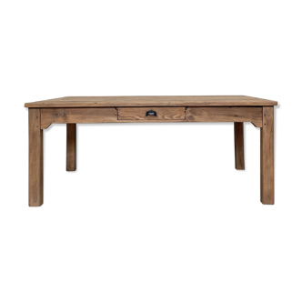 Vintage farm table with straight legs