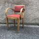 Chair bridge beech wood ska red 1950 vintage