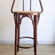 Bistro bar chair in curved wood and cane in Thonet style