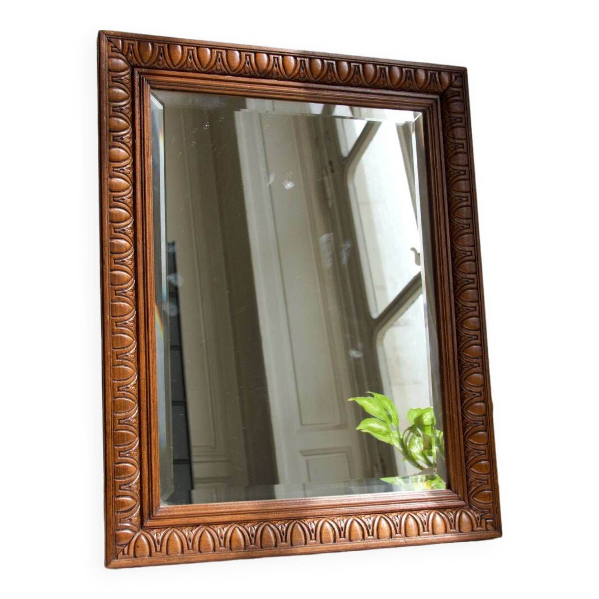 Old wooden mirror