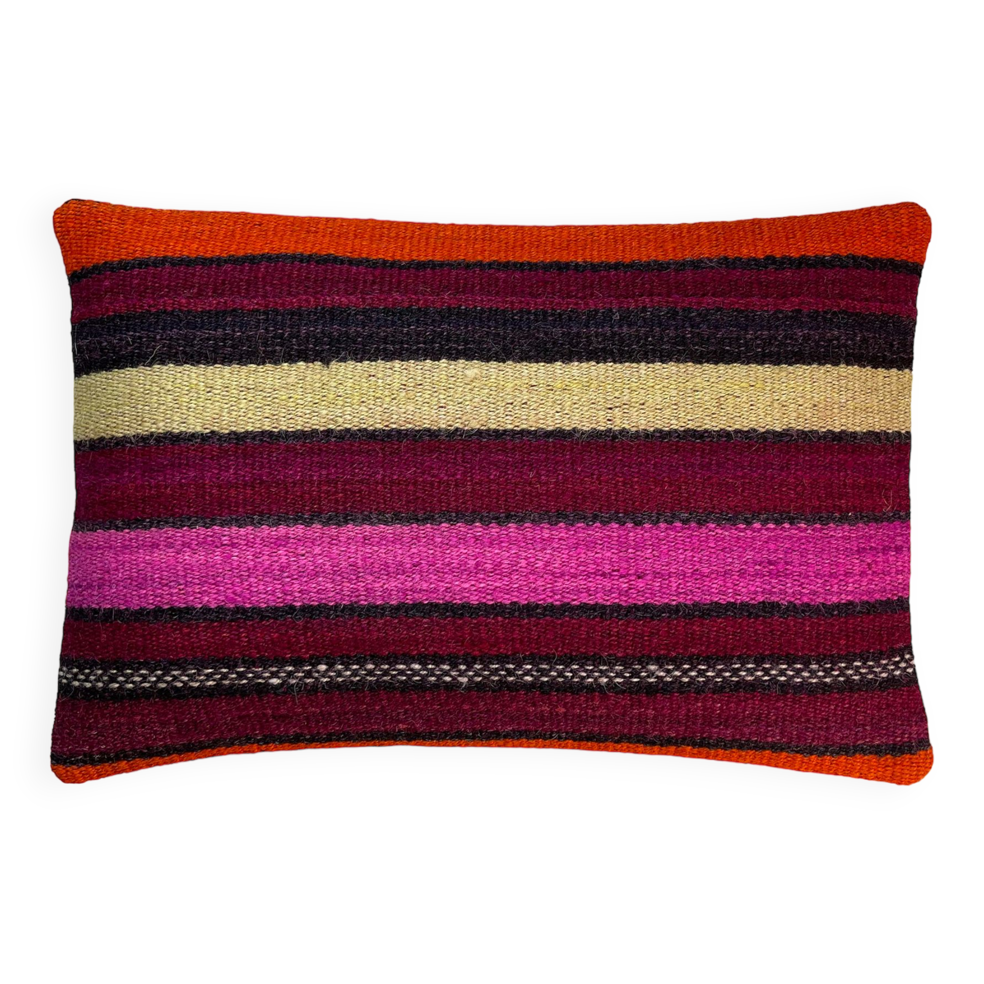 Vintage turkish kilim cushion cover, 30 x 50 cm