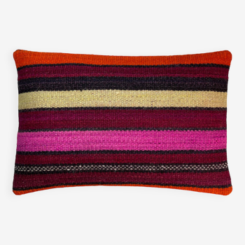 Housse de coussin kilim turque vintage, 30 x 50 cm