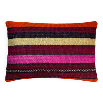 Housse de coussin kilim turque vintage, 30 x 50 cm