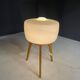 Large floor lamp ULUV, wood and frosted glass, Czechoslovakia, 1960s