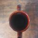 vintage broc pitcher in orange brown ceramic vallauris 20cm high
