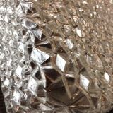 Plafonnier carré en verre pointes de diamants par RZB Leuchten, années 60-70