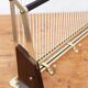 50s wall coat rack in wood and metal
