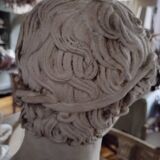 White plaster Apollo bust early 20th century