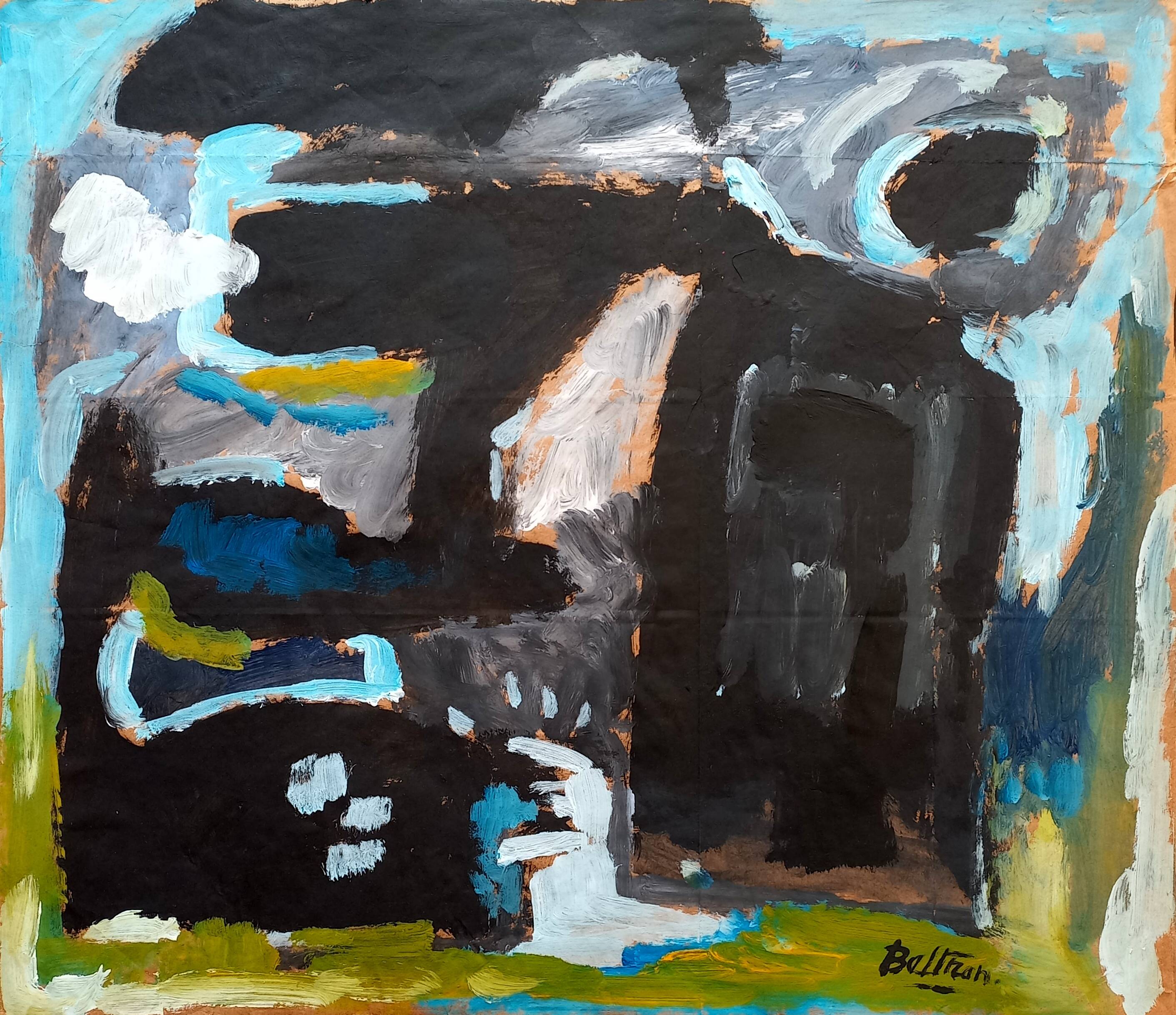 The rock with the umbrella pine.