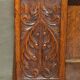 Victorian carved oak revolving library, circa 1880.