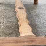 Art Deco extendable monastery table renovated in raw oak 265cm